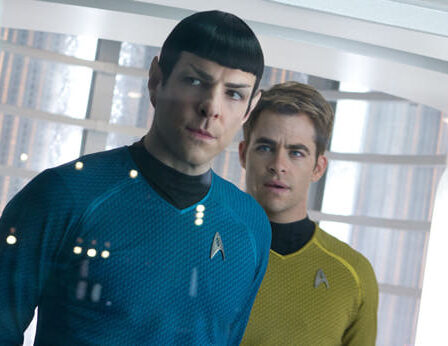 FOTO: Zachary Quinto Chris Pine Star Trek Into Darkness